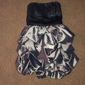 Strapless dress!